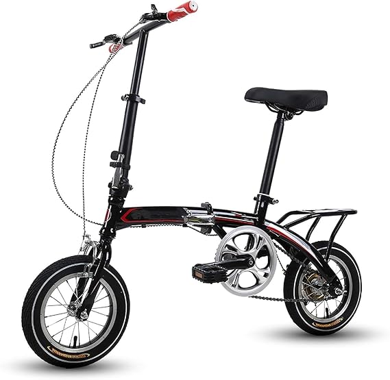 12 Inch Folding Bike, Compact City Bike, for Students and Adults, Lightweight Mini Folding Bike for Work Bike B,12inch