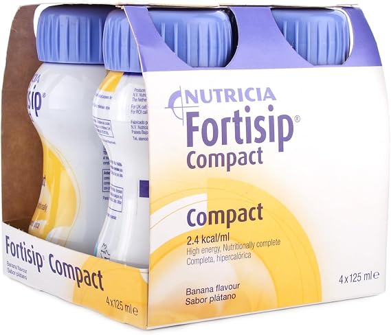 Fortisip Compact 4x125ml (All Flavours) x2 (2 Boxes - 8x125ml) (Banana)