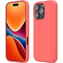 kwmobile Case Compatible with Apple iPhone 16 Pro Case - TPU Silicone Phone Cover with Soft Finish - Neon Coral