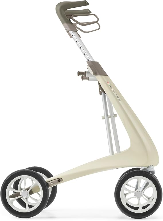 byACRE Carbon Ultralight Rollator World's Lightest Carbon Rollator - Only 4.8 kg | for Indoor and Outdoor Use | Foldable and Easy to Put in The Boot and Travel |