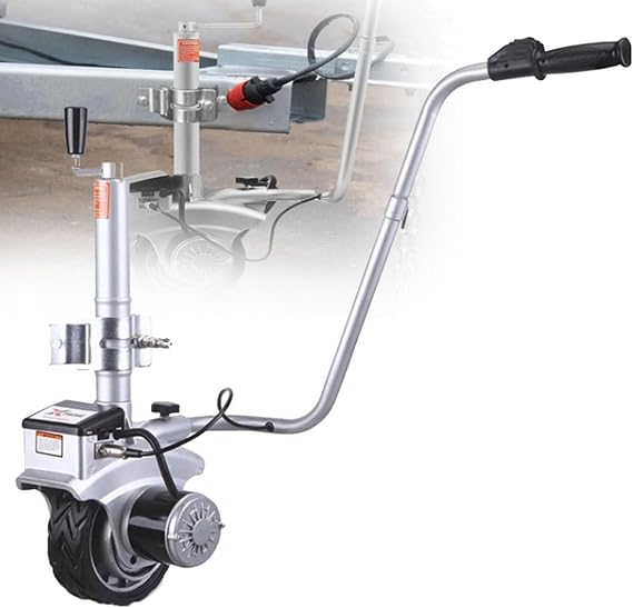 Electric Trailer Mover, Motorised Trailer Dolly, 5000lbs Load Capacity Electric Trailer Dolly, 350W 12V Motorised Camper Trolley Kit Camper Caravan Trailer with 22 FT/min Moving Speed