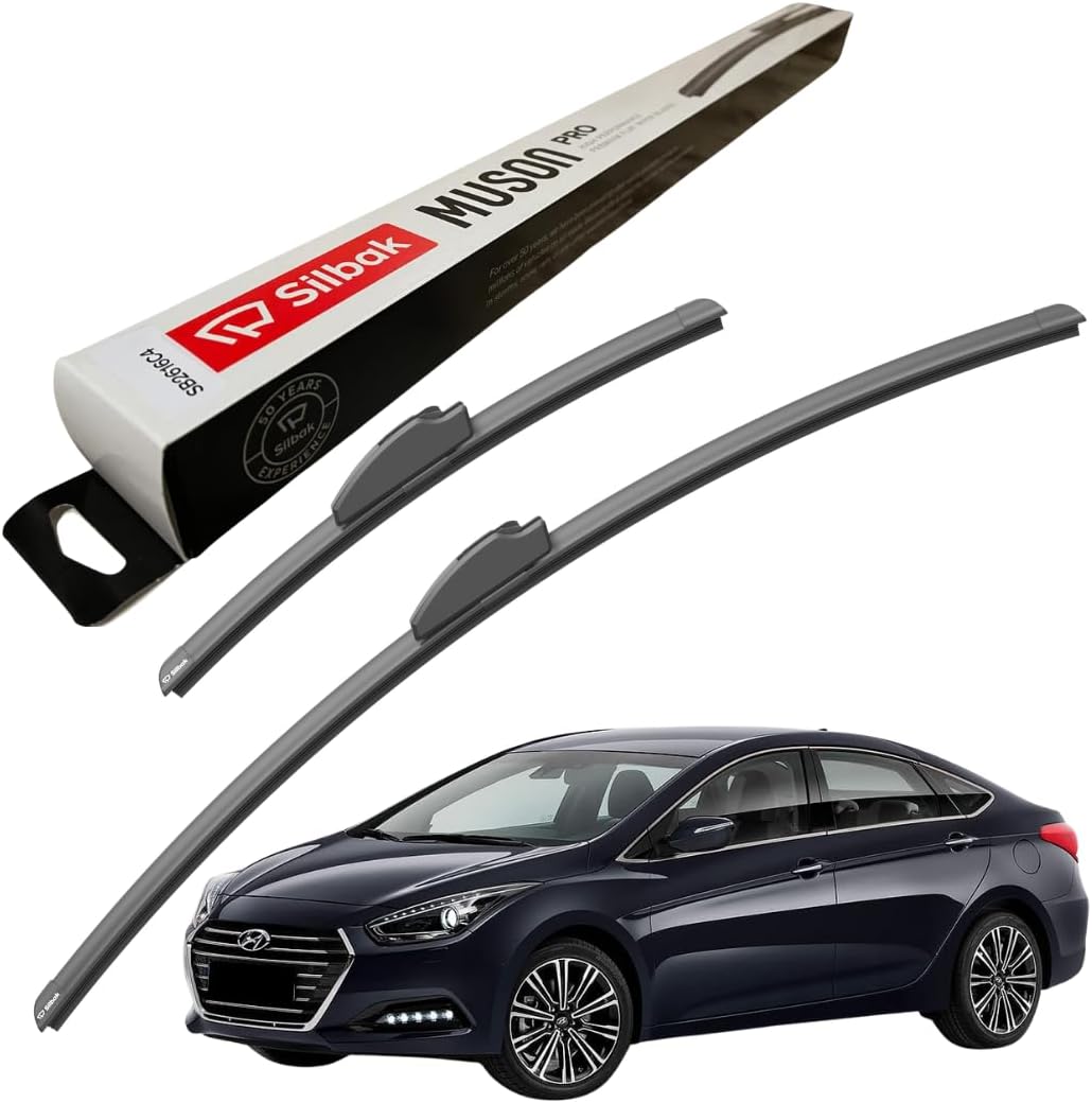 Silbak Windscreen Wipers, for HYUNDAI I40 (04/2011-12/2019) Wiper Blades, 650mm/400mm