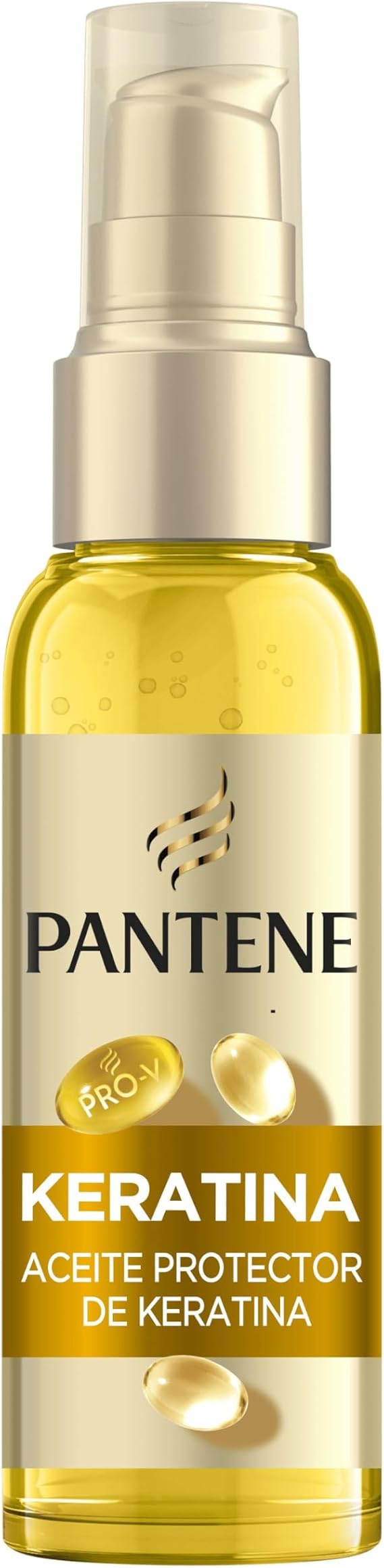 Pantene Pro-V Repara Y Protege Aceite Protector Keratina 100ml Cuidado Intensivo. Aceite Nutritivo Diario Sin Aclarado. Ayuda A Reparar Daños En La Superficie Capilar En Un Uso. Pelo Seco Y Dañado