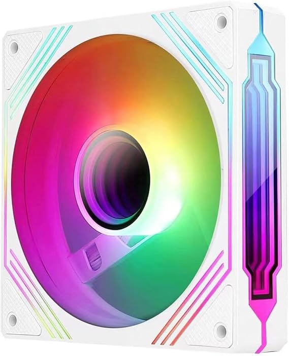 リバースエアフロー120mm ARGBファン PC冷却水CPUケースファン カスタマイズされたコンピュータービルド用