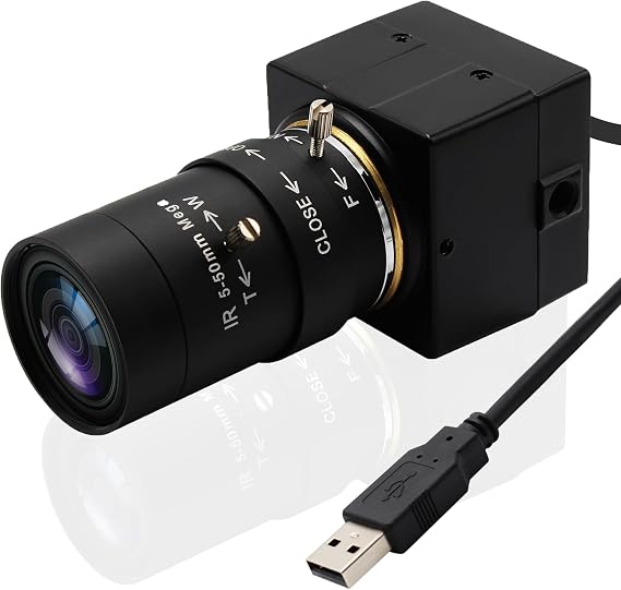 Svpro Webcam 4K UHD USB 10X Optical Zoom Camera with 5-50mm Varifocal Lens 3840x2160 HD Cameras for Computer/Laptop/Desktop/USB Camcorder with Sony IMX415 Sensor