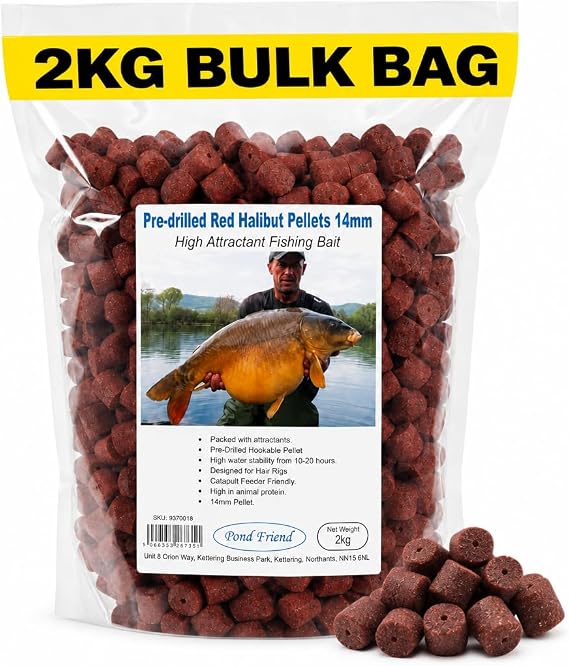 Pre Drilled Halibut Pellets Carp Fishing Bait Angling Hair Rig Attractant