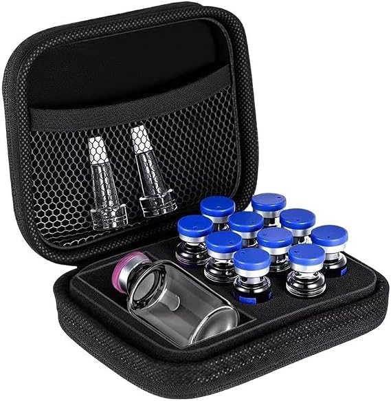 Peptide Cooler Case for Insulin Vials and GLP-1 Meds - Insulated Medicine Organizer with Ice Box 20x13x5cm(1)
