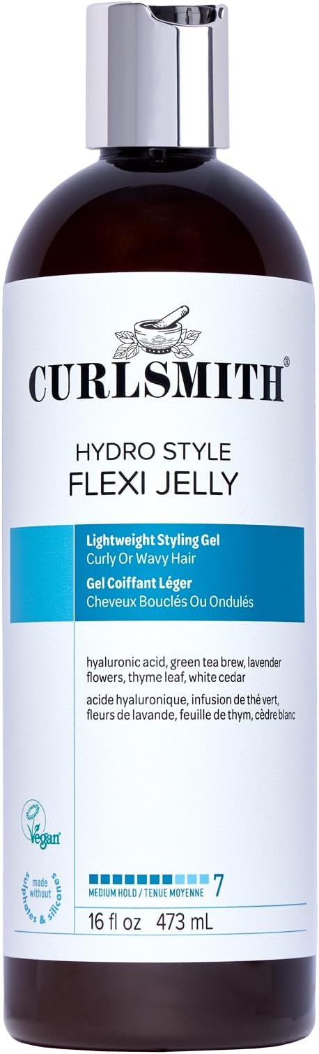Curlsmith - Hydro Style Flexi-Jelly - Vegan Defining Gel for Wavy, Curly or Coily Hair