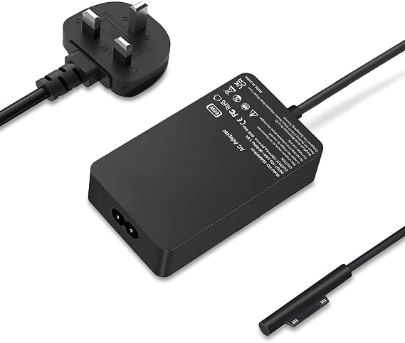 65W Laptop Charger Charger,Compatible with Microsoft Surface Pro 10 9 8 X 7 6 5 4 3,Surface Laptop 6 5 4 3 2 1,Surface Book, Surface Go 3 2 1