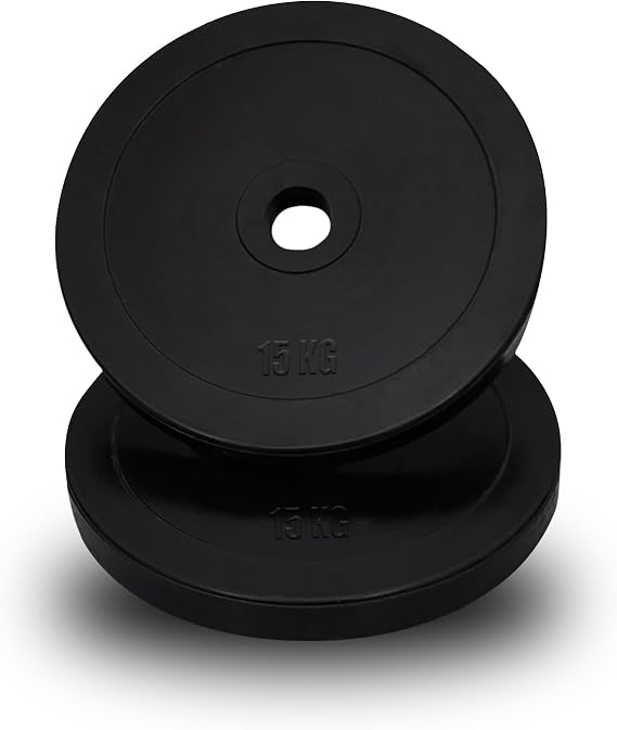 MAXSTRENGTH 2" Olympic Bumper Rubber Weight Plates Gym Body Building Disc 15kg 5cm