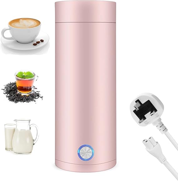 3-in-1 Portable Travel Kettle - Electric Water Heater for Tea, Coffee & Baby Milk, Automatic Shut-off, Food Grade