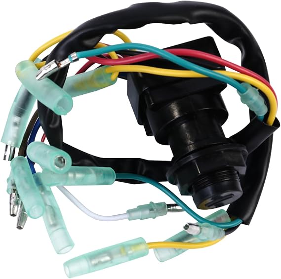 Boat Ignition Switch,Ignition Switch with Key for Mariner Outboard Motor,Main Key Remote Control Box Ignition Starter Switch Replacement 703-82510-43-00