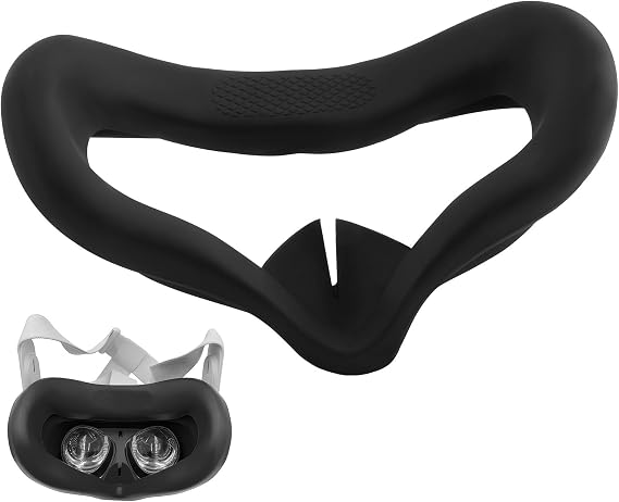 Facial Interface & Face Cover Pad for Oculus Quest 2, Sweat-Proof PU Foam