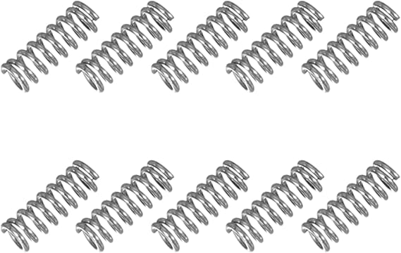 sourcing map Small Compression Spring 2 mm OD 0.35 mm Wire Diameter 5 mm Free Length 304 Stainless Steel Extension Spring for Shop Home Repairs DIY Projects (Silver Tone, Pack of 10)