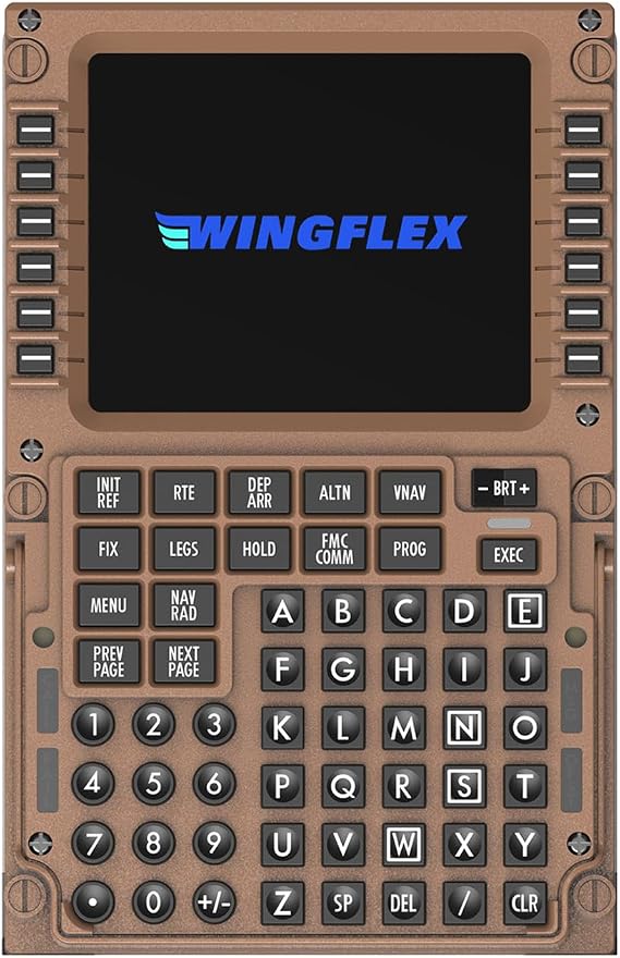 MiYee WingFlex B777CDU Flugsimulator Control Display Unit Spiel Simulator Flugsimulation Peripherie Panel Route Control Plug-and-Play mit realistischer Erfahrung