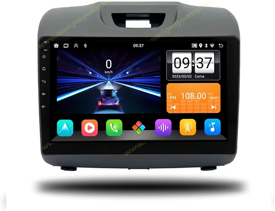 İsuzu Dmax 2012-2019 Uyumlu Multimedya CarPlay & Android Auto Geri Görüş Kamerası 4GB