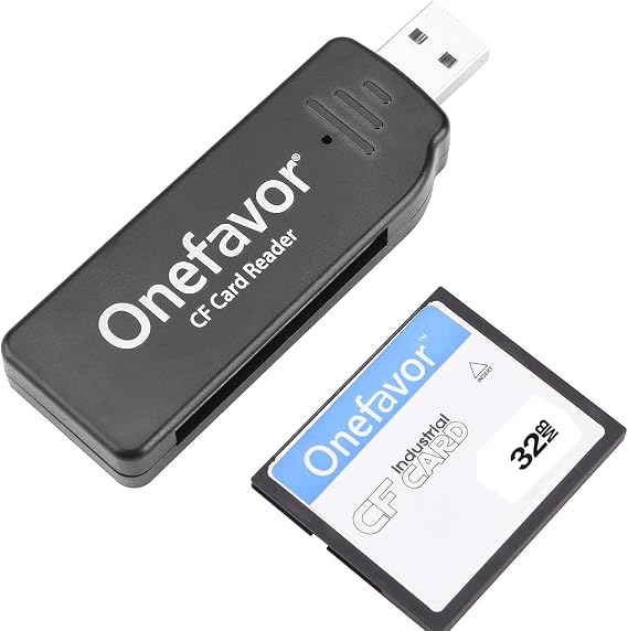 Compact Flash Cards Reader USB2.0 Memory Card Reader Adapter - Plug & Play and Compatible with Windows & Mac(With CF 32M card)