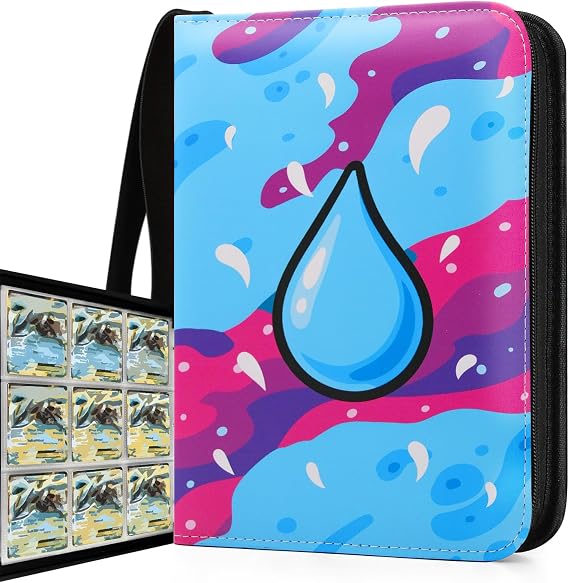 Card Binder 720 Pockets, 9-Pocket Trading Card Holder Collection Album with 40 Sleeves Blue