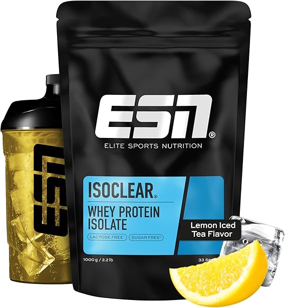 ESN ISOCLEAR Whey Isolate Protein Powder, Mango Peach Iced Tea, 1000 g