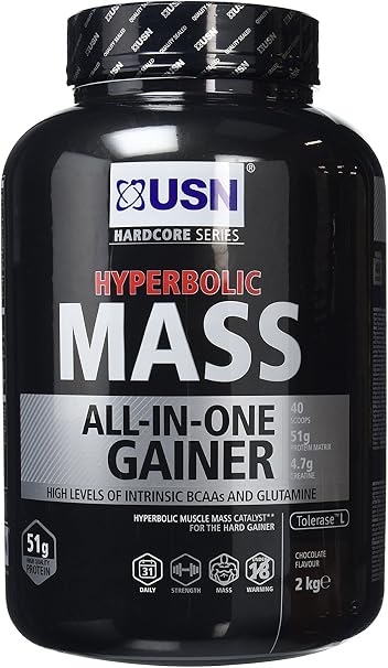USN Hyperbolic Mass All-In-One Gainer Shake Powder Chocolate 2 kg