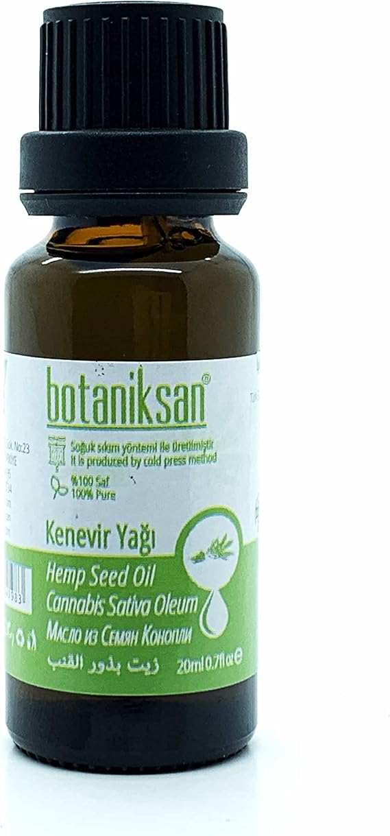 Botaniksan Kenevir Yağı 20ML Soğuk Sıkım, Saf, Doğal, Katkısız