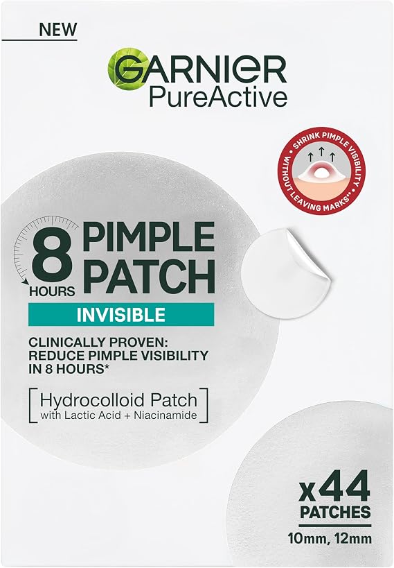 Garnier PureActive Pimple Invisible Patches, Face and Body Grains, 44 Pcs