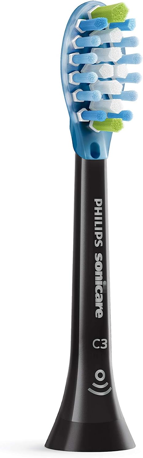 Philips HX9044/33 Premium Plaque Defence Toothbrush Heads Pack of 4 Black