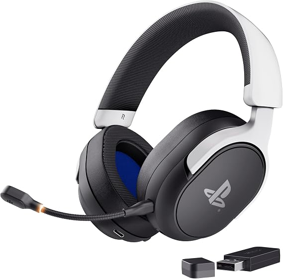 GXTrust Forta Wireless Gaming Headset PlayStation 5 Licensed, Black/White