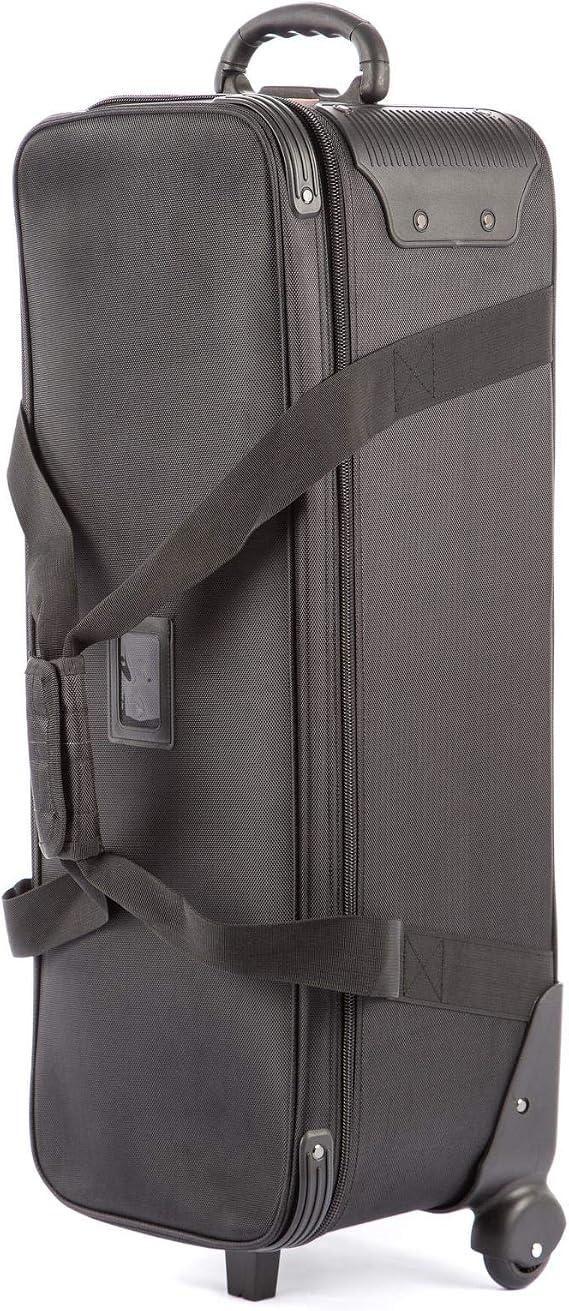 Photography Studio Roller Trolley Wheeled Bag Case (32in) for Camera Video Equipment, Large Flight Case for Tripod Monopod Boom Arm Light Stand Flash - 83cm x 33cm x 29cm - Black