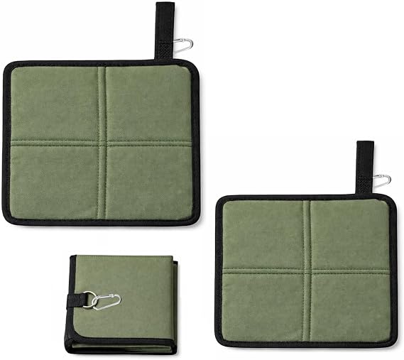 Microcase Piknik Kamp Balıkçılık Outdoor için Katlanır ve Taşınabilir Minder 34x36 CM 2 ADET AL5563 (Siyah)