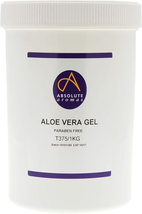 Absolute Aromas Aloe Vera Gel 1kg – Soothing and Hydrating Moisturiser for Skin and Hair