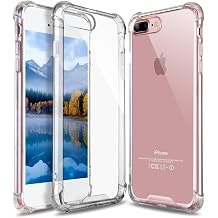 iPhone 8 Plus Case, iPhone 7 Plus Case, GeekZone Crystal Clear Case Hard Back Panel TPU Bumper Drop Protection Shock Absorption Technology Case for iPhone 7 Plus/iPhone 8 Plus (Crystal Clear)