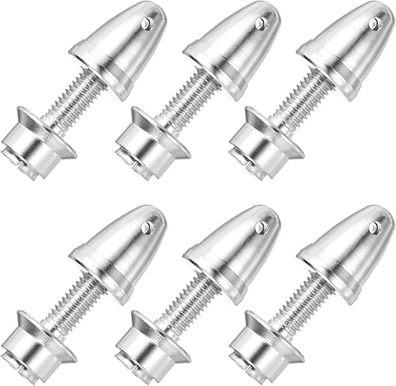 sourcing map RC Plane Airplane Spinners 3/3.17mm Aperture 6mm Output 6pcs