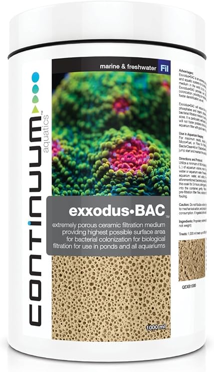 Continuum Aquatics Exxodus-BAC, High porosity filtration medium, 20 Liter