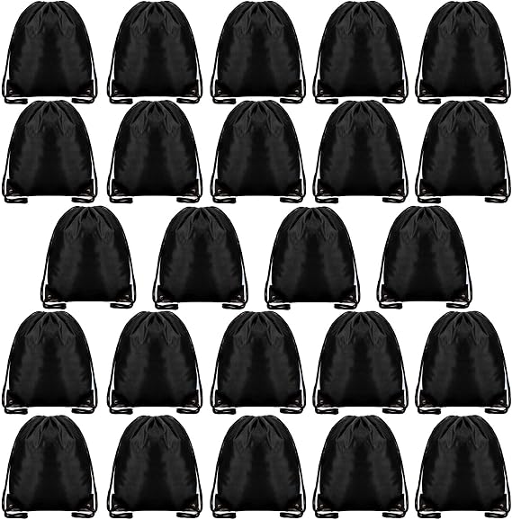 24 Pcs Drawstring Bag,Drawstring Backpack Bags for Gym School Travel Picnic Storage Kids Adults,Pe Sport String Backpack Gift Bags for Girls Boys