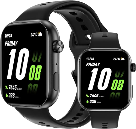 Honor Choice Watch 2i Akıllı Saat, 1,86 inç AMOLED Ekran, 14 Gün Pil, Bluetooth Çağrısı, Kalp Hızı İzleme, SPO₂ İzleme, 109 Spor Modu, Suya Dayanıklı