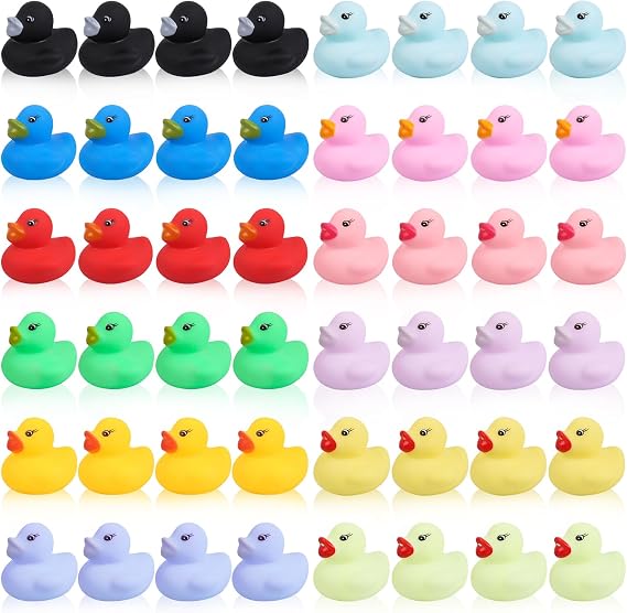 Rubber Duck 48pcs Bath Duck Toys Rubber Duckys Bath Toy