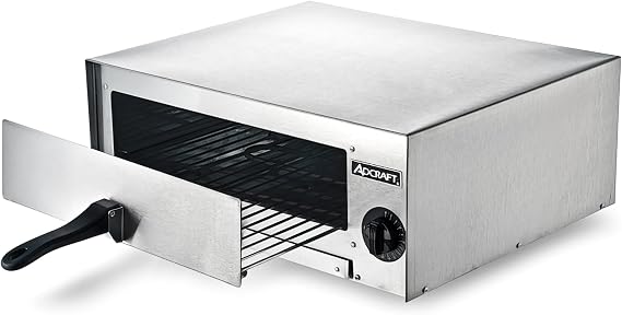 Home Kitchen Appliance Adcraft CK-2 Stainless Steel 1400 W Pizza Snack Oven