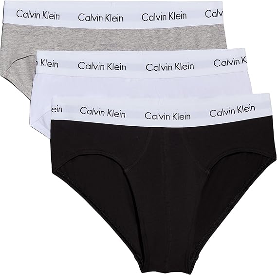 Calvin Klein Men's Pack of 3 Underpants Hip Briefs Underwear