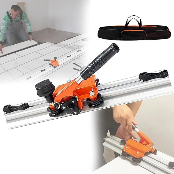 Large Format Tile Cutter(8s Separation), Track + 7 Suction Cups, 3.6m Cutting Length, Includes Boundary Cutter And Segmented Pliers, 4 Axes 3 Cutters,2.3m