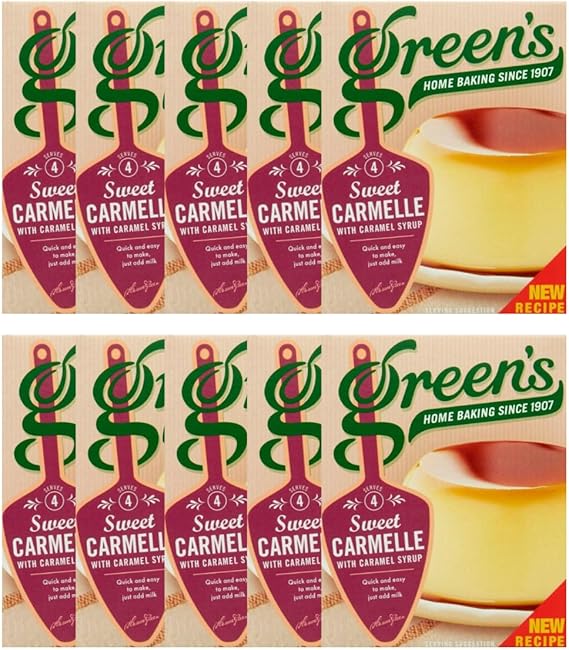 Caramel Dessert Mix Bundle - Green’s Sweet Carmelle 70g (Pack of 10)