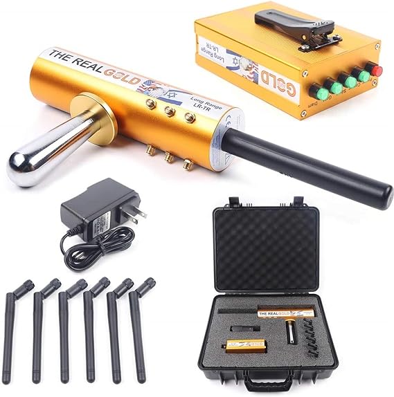 Gem Diamond Detector, Handheld Metal Detector with 6 Antennas, Gold Underground Detection System, Precise Positioning, for Gold, Silver, Copper and Gemstones