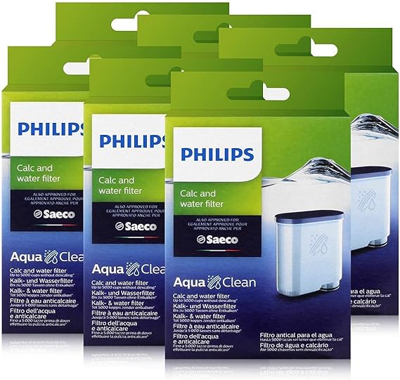 Philips CA6903/10 AquaClean Water Filter for Saeco Philips Machines (Pack of 6)