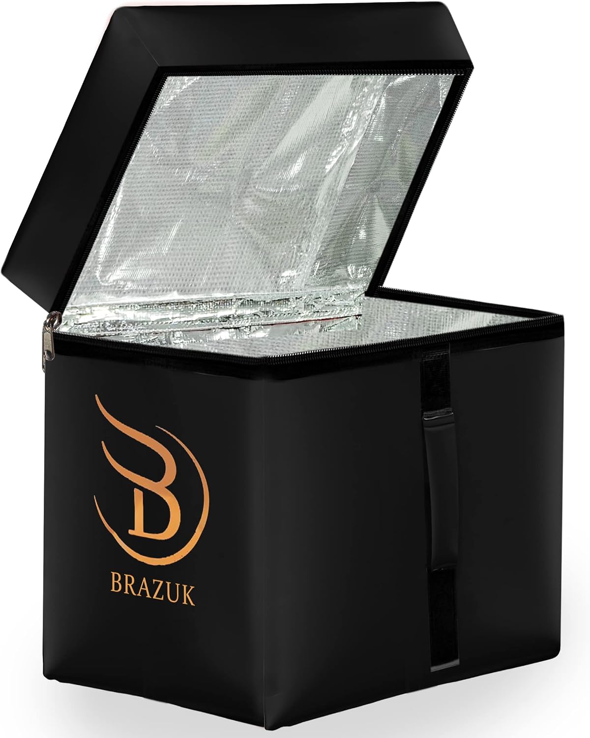 Delivery Bag | Thermal and Insulated | for Takeaway | Keeps Food Warm | Deliveroo, Stuart, Just Eat, Uber Eats Black