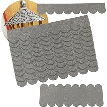 Roofing Felt Shingles for Bird House Roof Felt Self-Adhesive 21 Pieces Mini Roof Shingles for Nesting Box