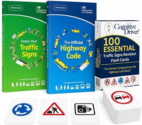 Driving Theory Test 2026 Books Kit | Highway Code Book, Know your Traffic Signs & Traffic Signs Flash Cards