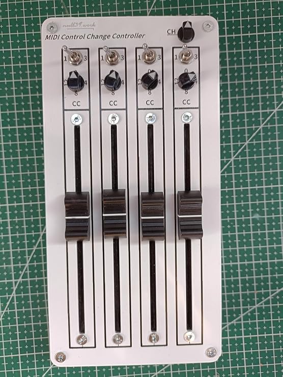 4-Fader USB MIDI Controller For DAW & Plugin Control - Customizable CC Mapping For Music Production