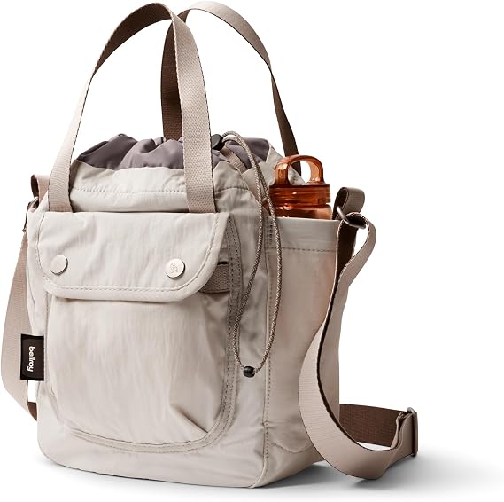 Bellroy Cinch Bucket Bag 9L, Lightweight Crossbody Bag - Oat