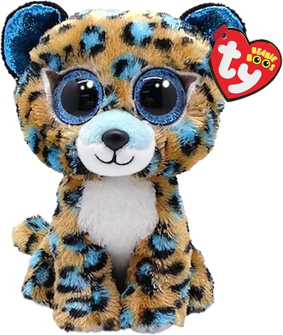 TY Beanie Boos niebieski lampart COBALT, 15 cm