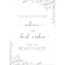 "Manta Makes Wedding signs for reception, please leave your advice and best wishes guestbook wedding sign, wedding decorations for reception (Please leave your advice)"